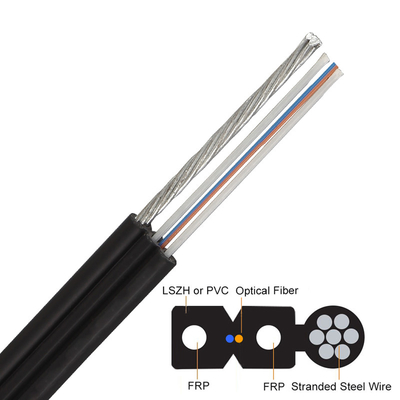 Câble optique de fibre de GJYXFCH ANATEL FTTH câble d'interface de 1/2/4 noyaux
